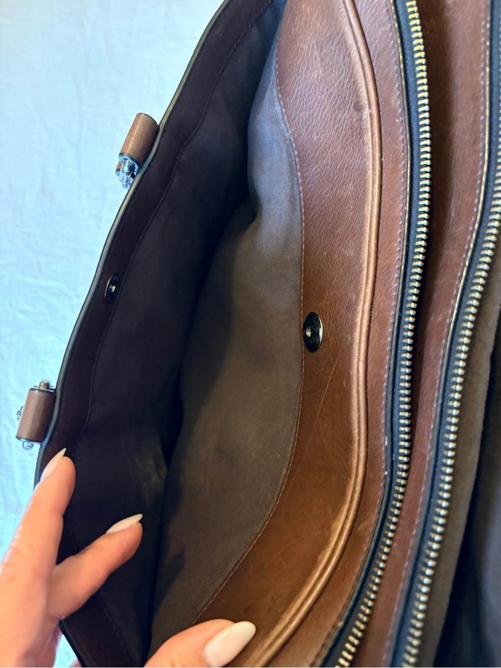 Coach Men's Leather Metropolitan Commuter Bag briefcase - Picture 8 of 11
